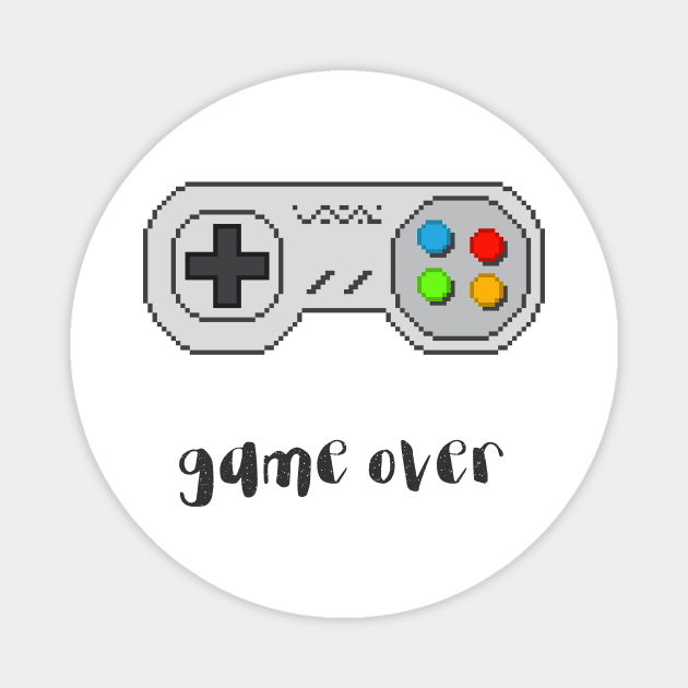 Game over with controller Magnet by Elena Choo